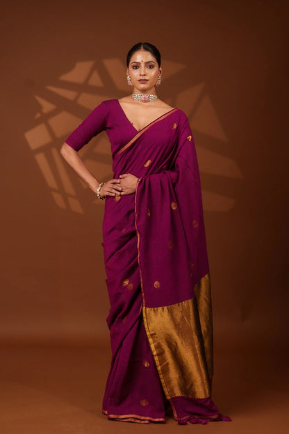 Rosy Polka Saree - Eternity by Sakshi