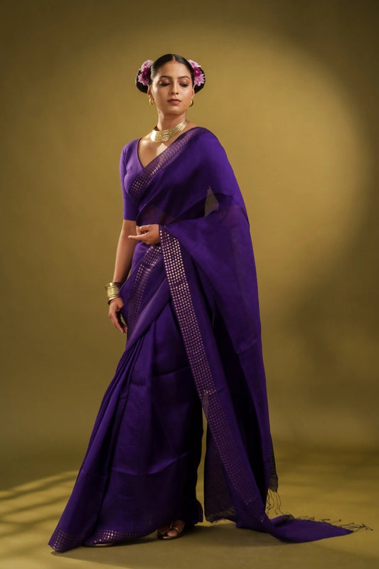 Purple Sundari Saree - Eternity by Sakshi