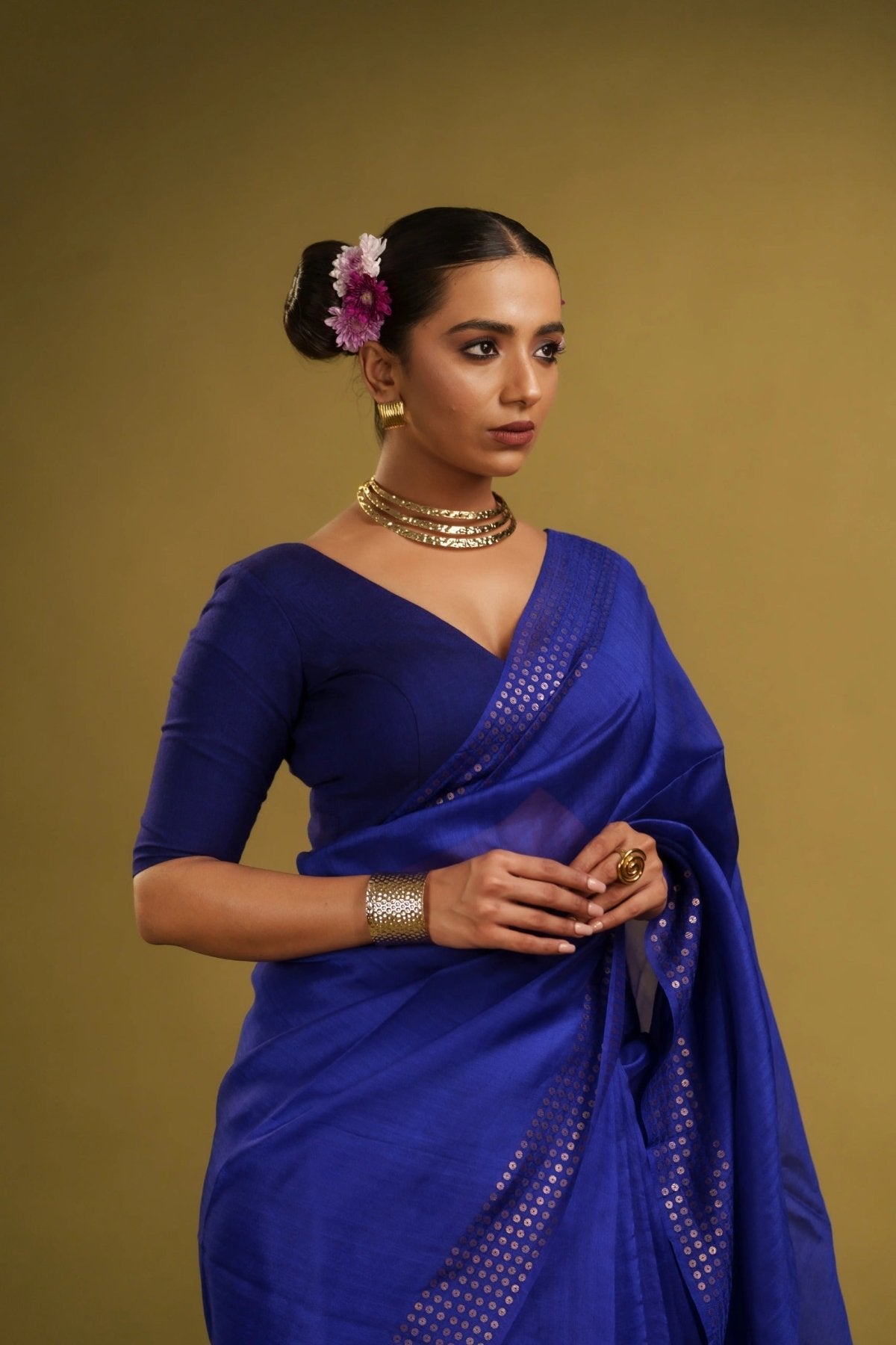 Blue Sundari Saree - Eternity by Sakshi