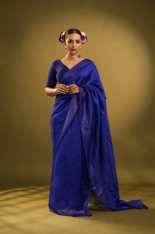 Blue Sundari Saree - Eternity by Sakshi
