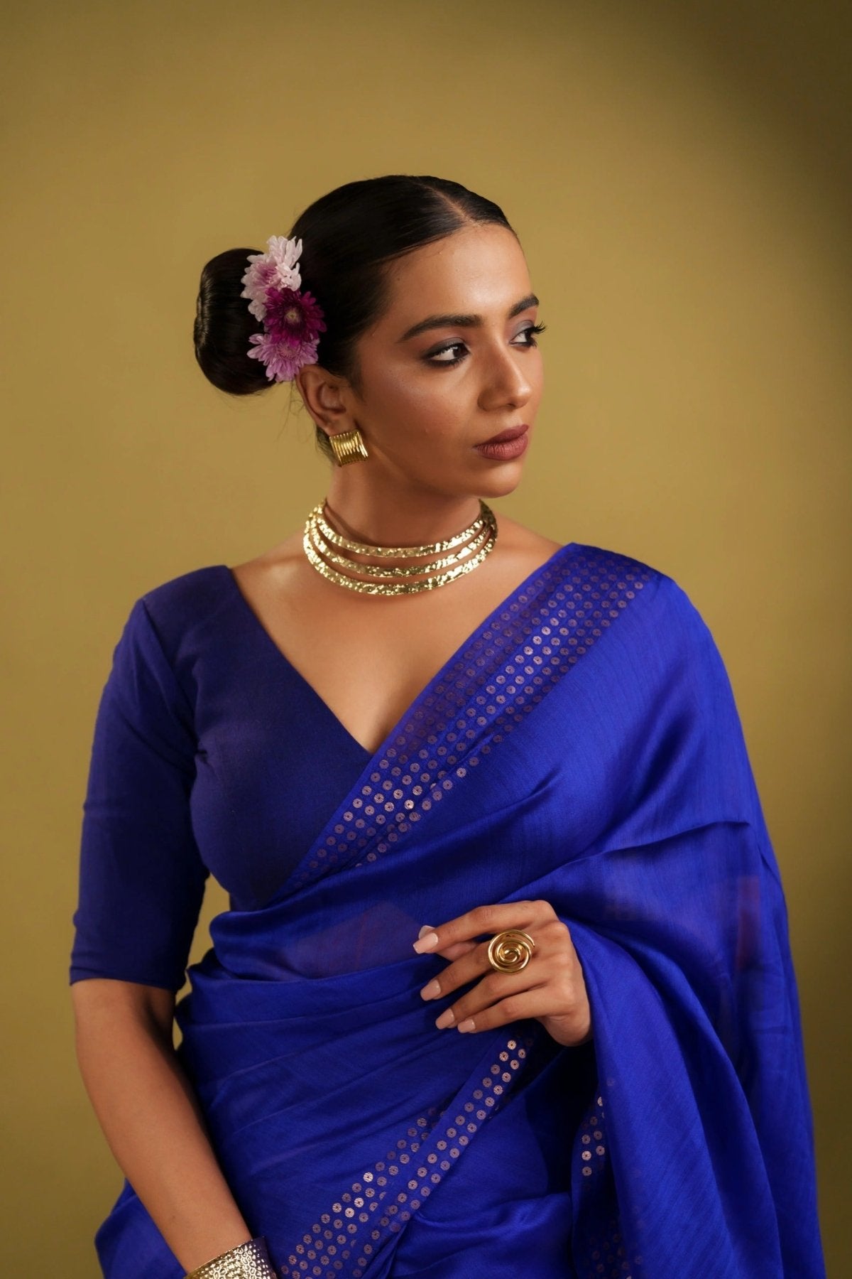 Blue Sundari Saree - Eternity by Sakshi