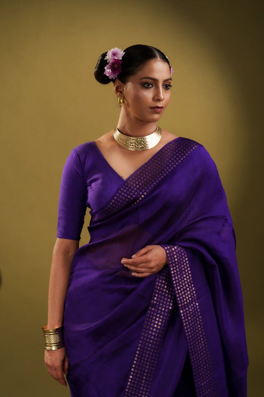 Purple Sundari Saree - Eternity by Sakshi
