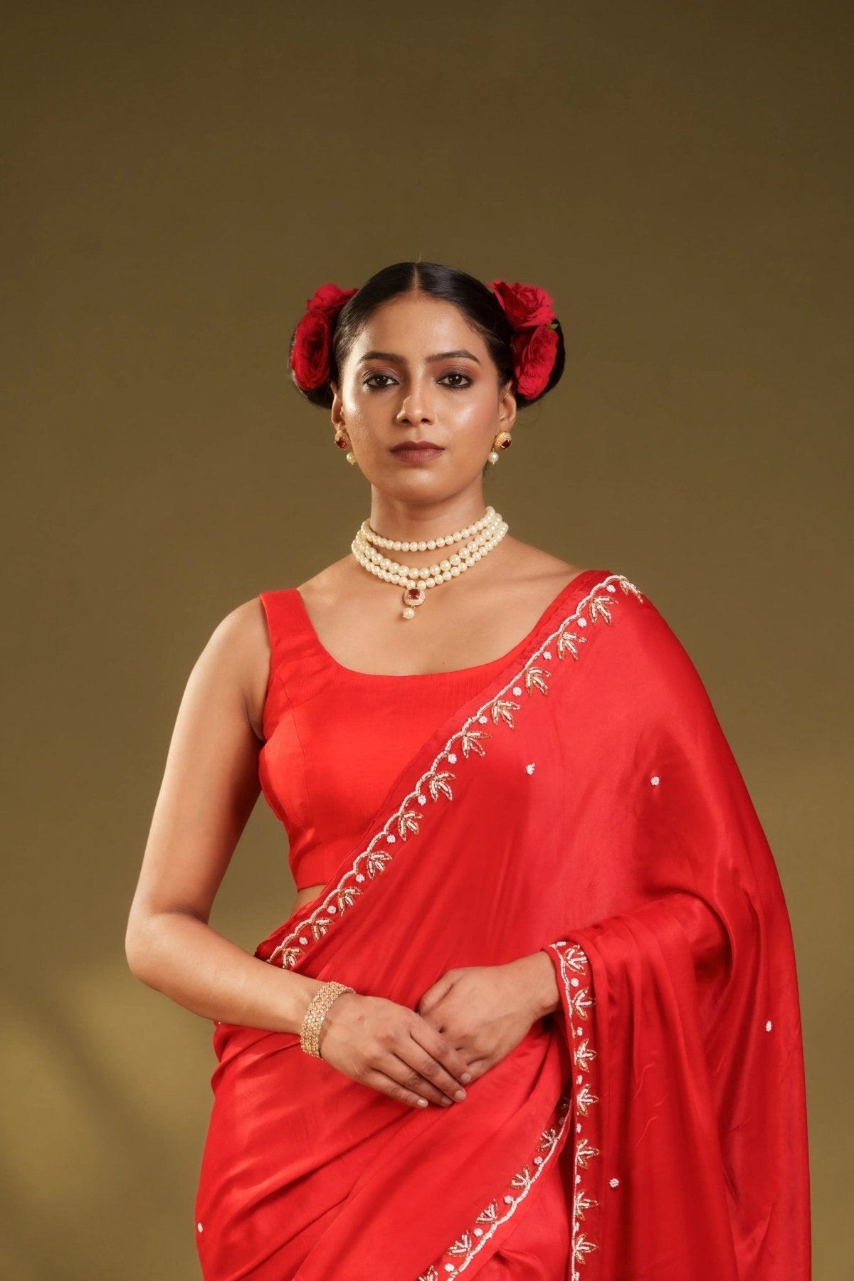 Laal Ishq Modal Handwork Saree - Eternity by Sakshi