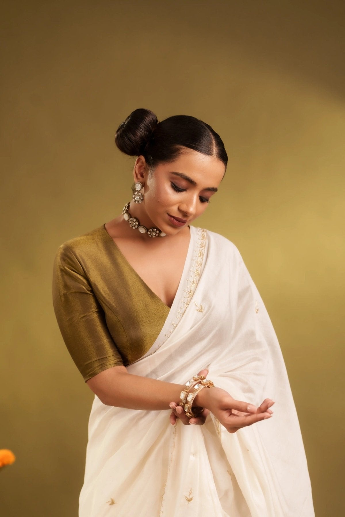 Pearl Nazrana Saree - Eternity by Sakshi