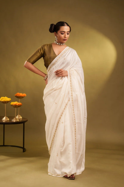 Pearl Nazrana Saree - Eternity by Sakshi