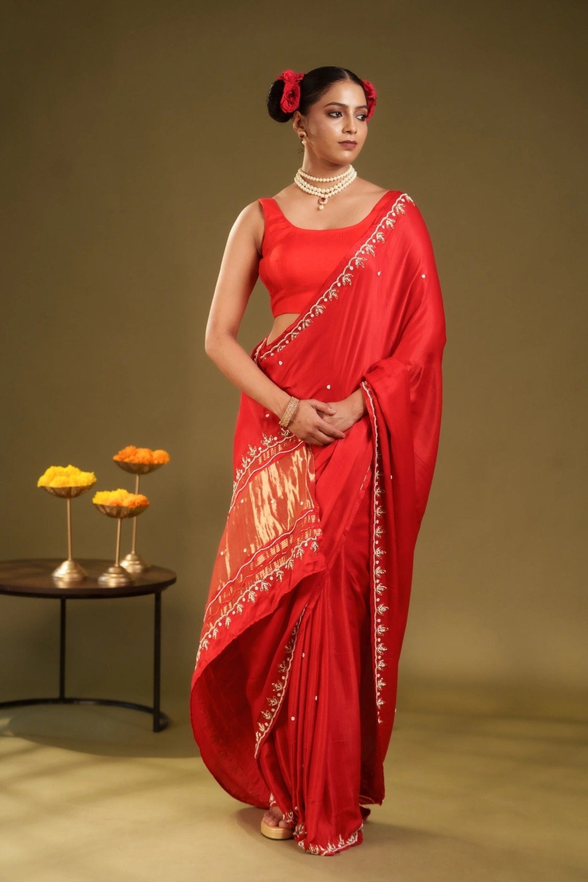 Laal Ishq Modal Handwork Saree - Eternity by Sakshi