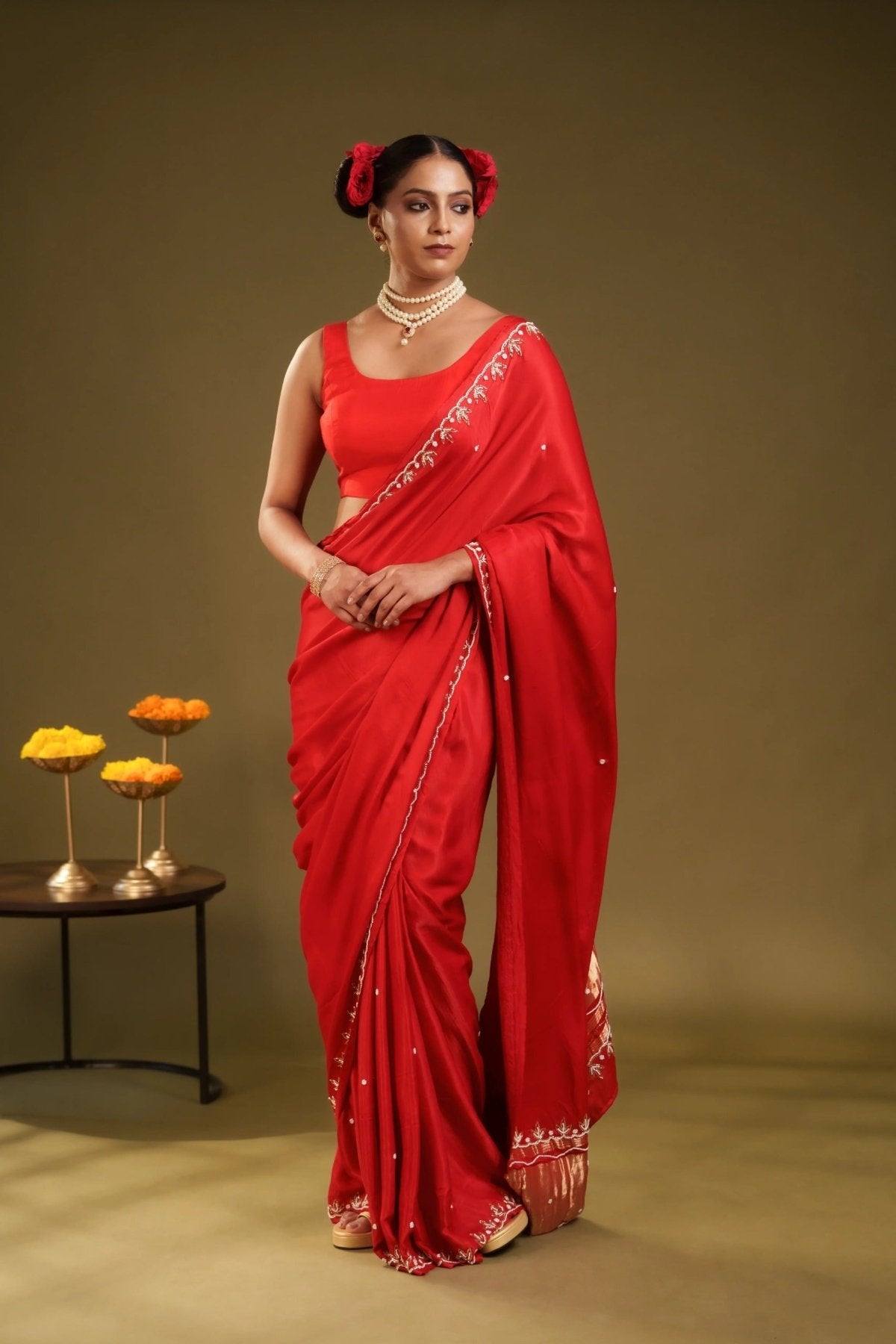 Laal Ishq Modal Handwork Saree - Eternity by Sakshi