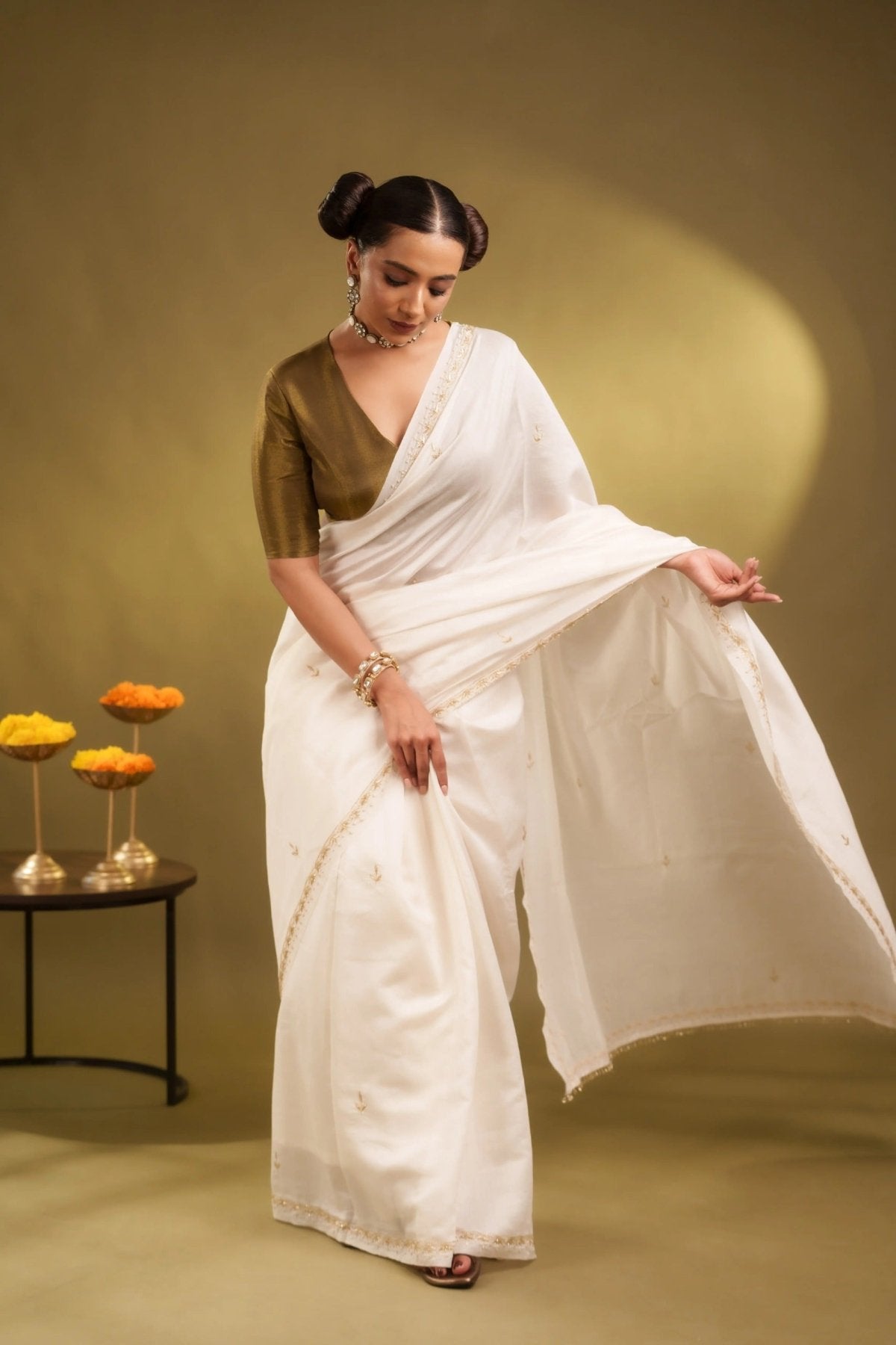 Pearl Nazrana Saree - Eternity by Sakshi