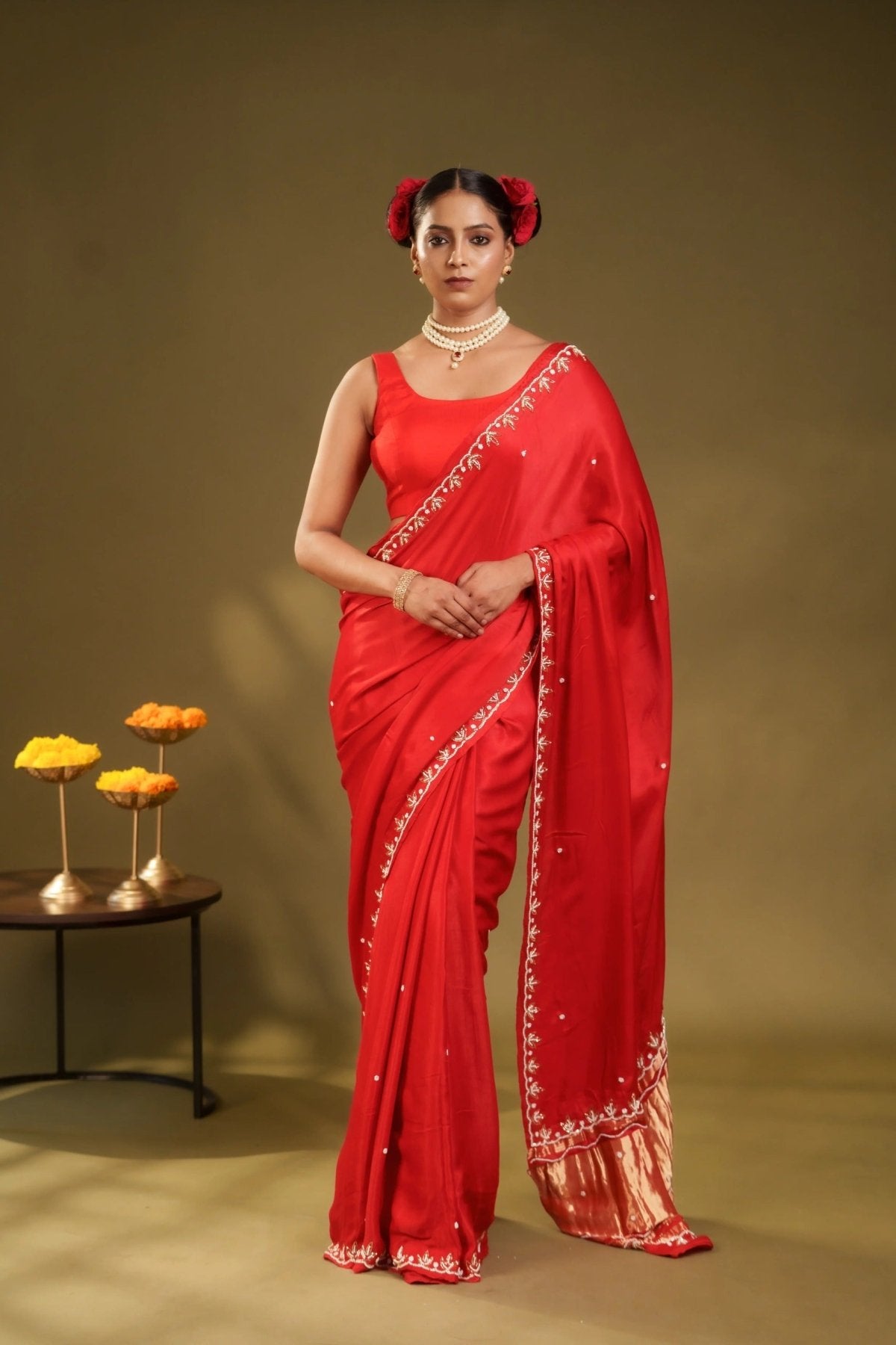 Laal Ishq Modal Handwork Saree - Eternity by Sakshi