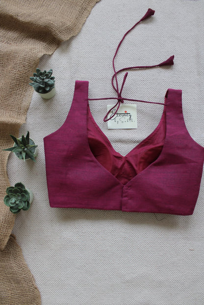 Rosy Pink Madhubala Blouse