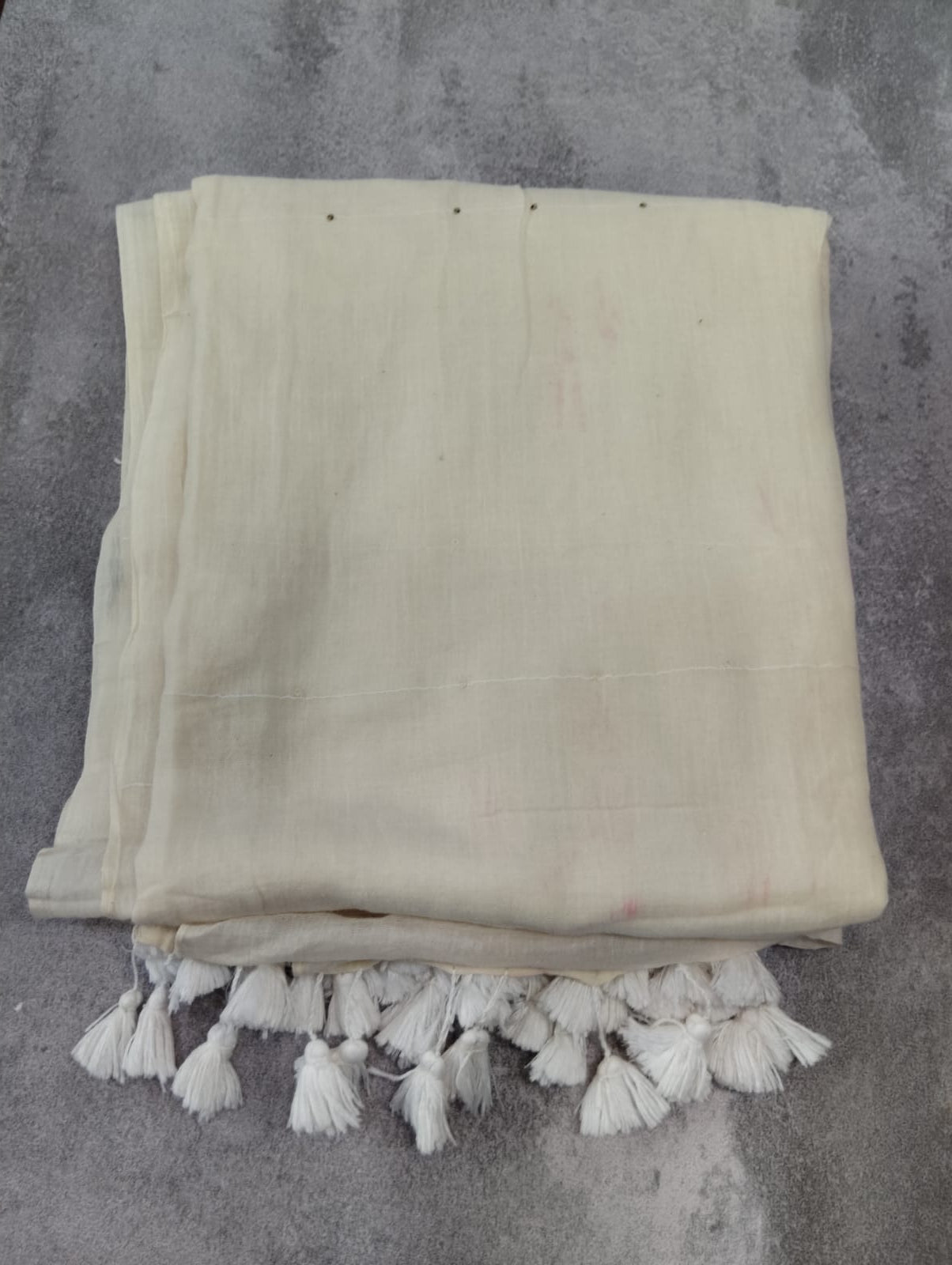White Tara Garage Saree