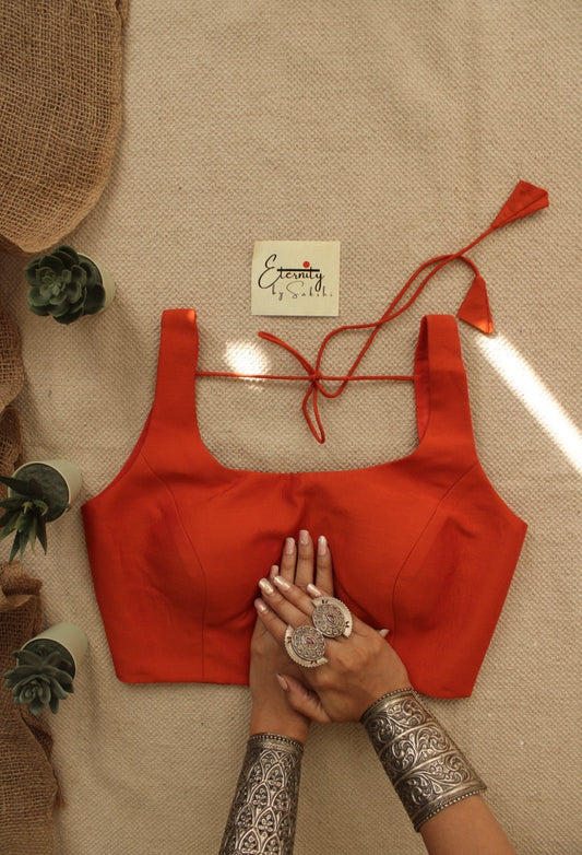 Orange Noorie Blouse - Eternity by Sakshi