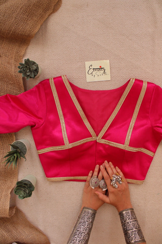 Royal Pink Blouse - Eternity by Sakshi
