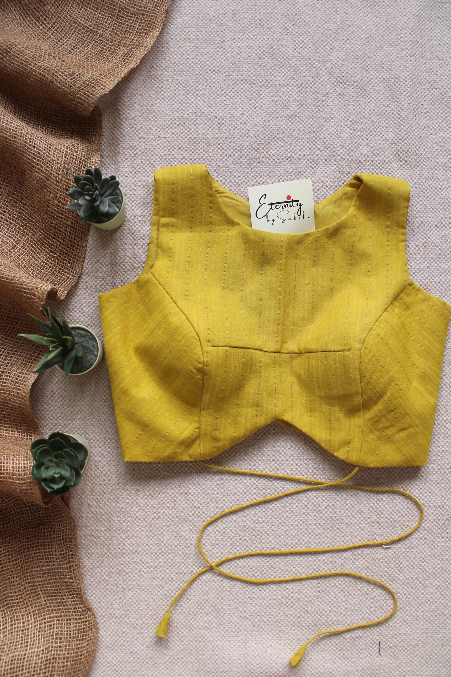 Yellow Stripes Navya Blouse