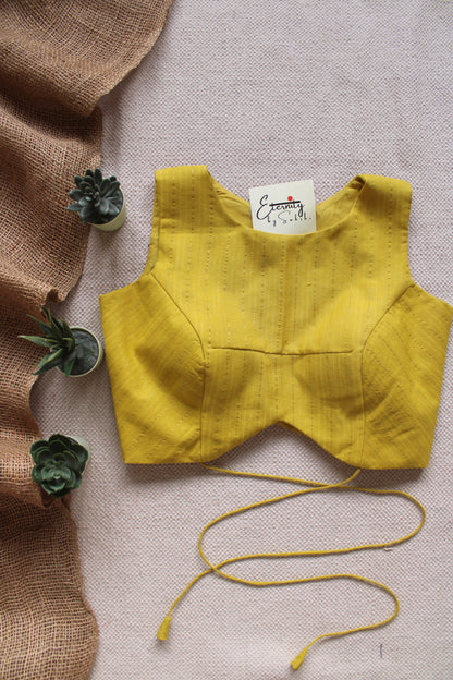 Yellow Stripes Navya Blouse