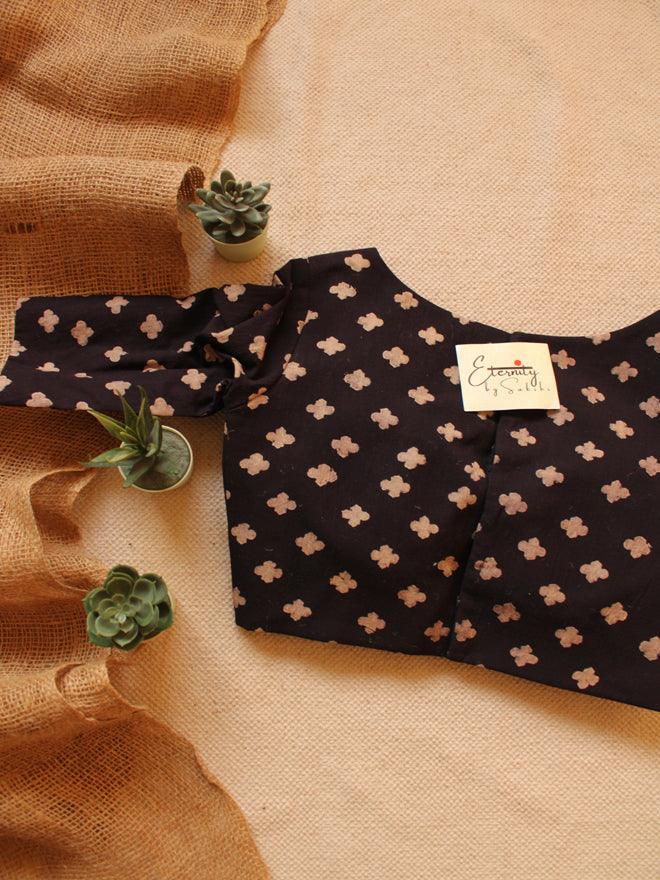 Black Ajrakh Blouse - Eternity by Sakshi