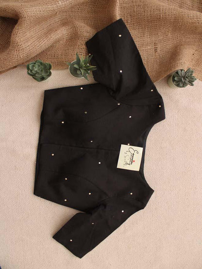 Black Badla Blouse - Eternity by Sakshi