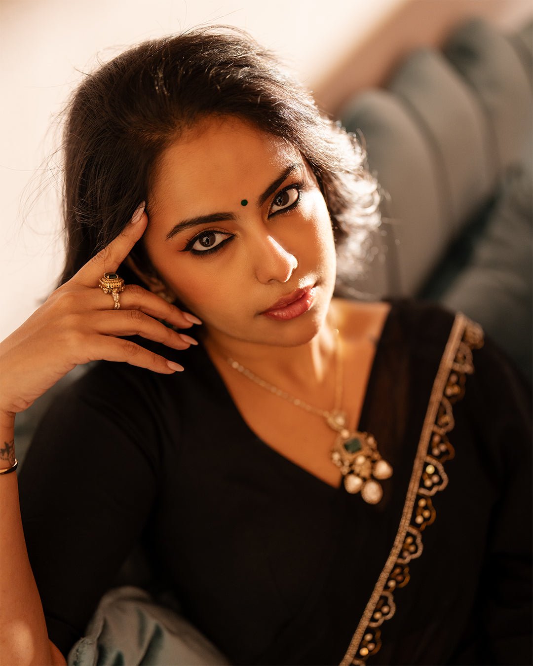 Black Noor Saree - Eternity by Sakshi