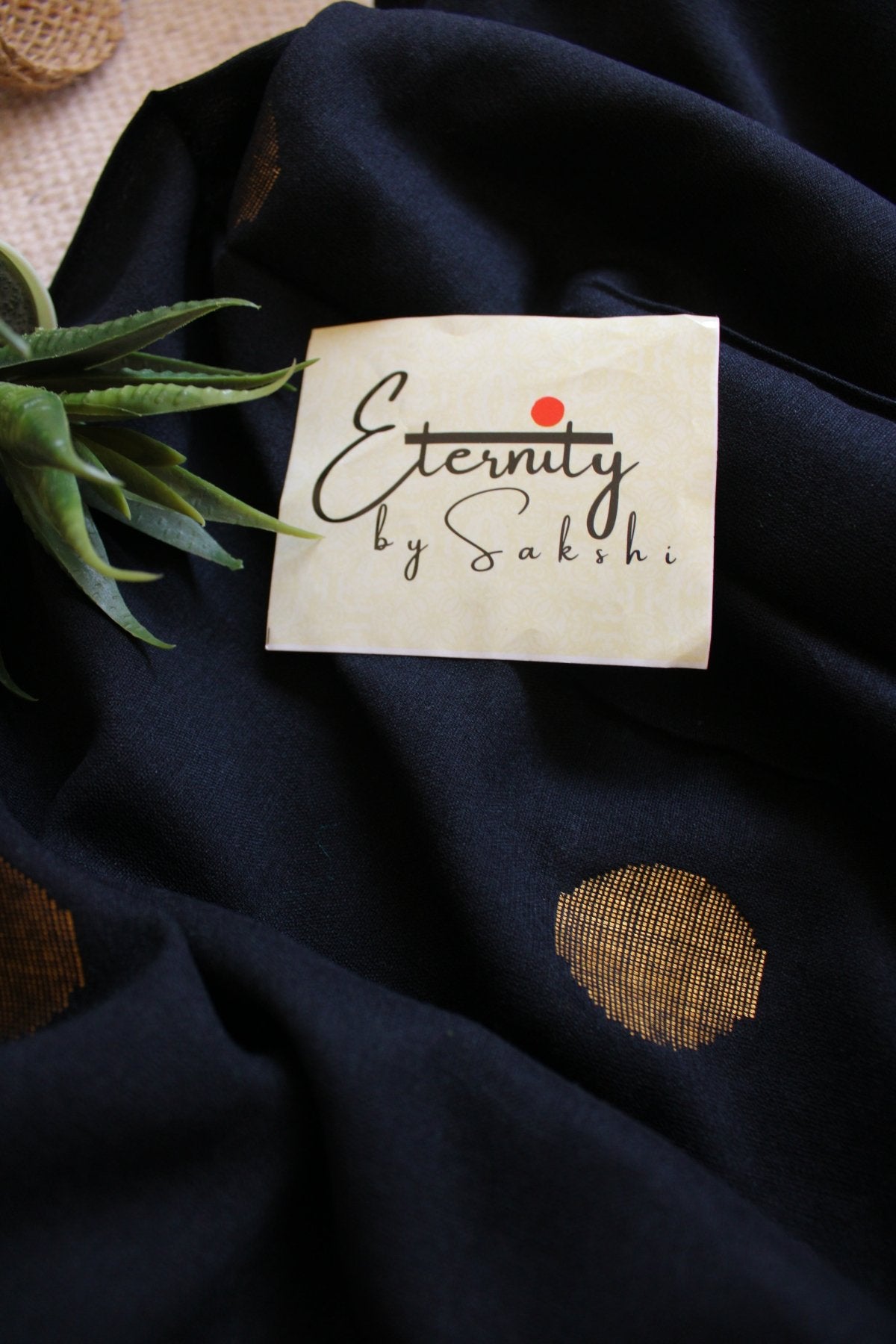 Black Polka Saree - Eternity by Sakshi