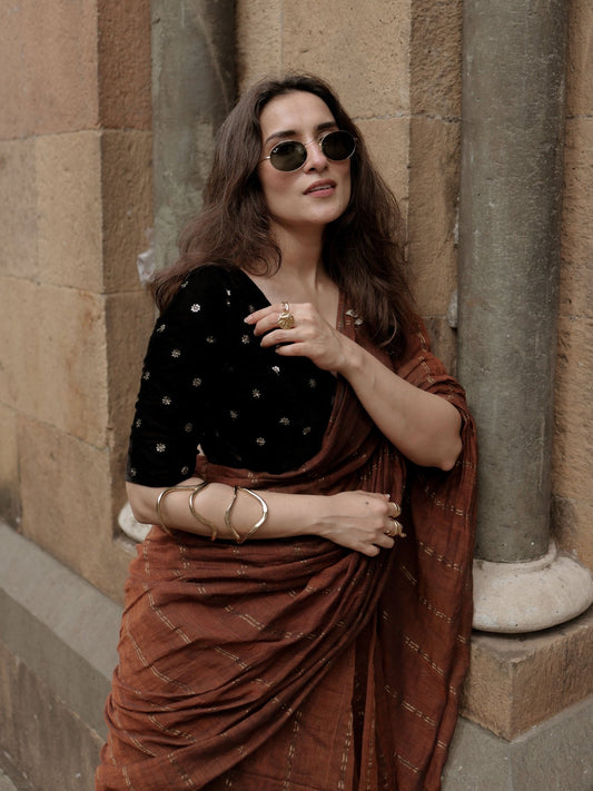 Black Sitara Blouse - Eternity by Sakshi