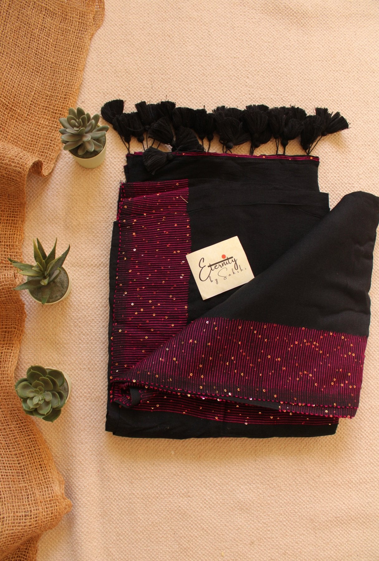 Black Shakti Saree - Eternity by Sakshi