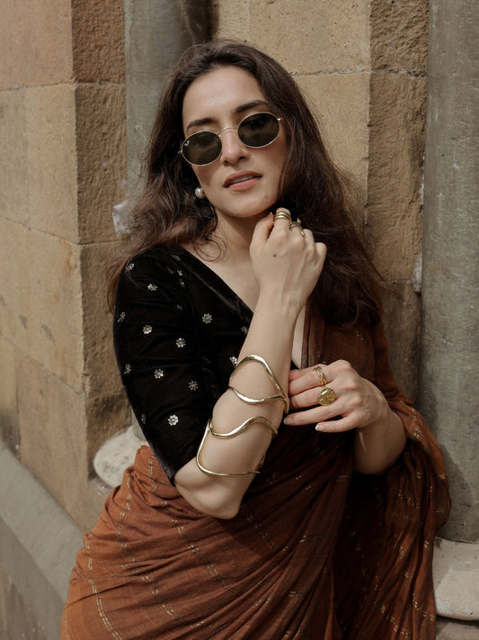 Black Sitara Blouse - Eternity by Sakshi