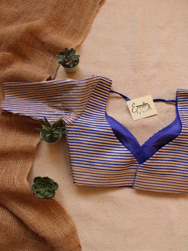 Blue Chakori Blouse - Eternity by Sakshi