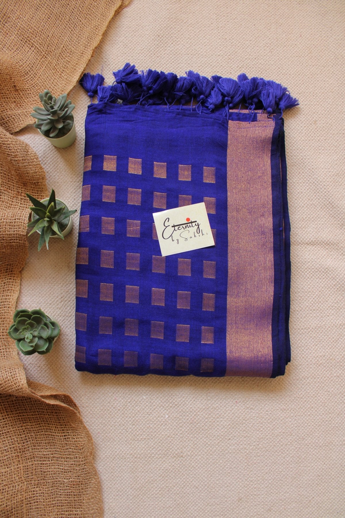 Blue Meher Saree - Eternity by Sakshi