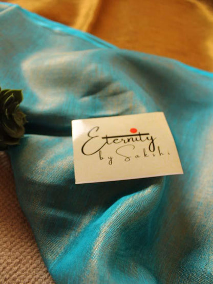 Blue Paradise Saree - Eternity by Sakshi