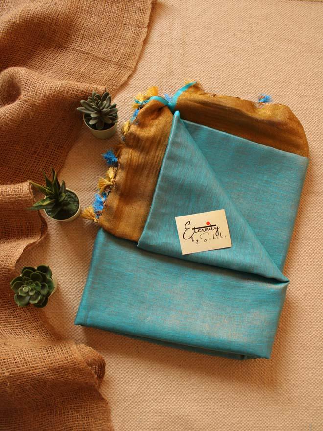 Blue Paradise Saree - Eternity by Sakshi