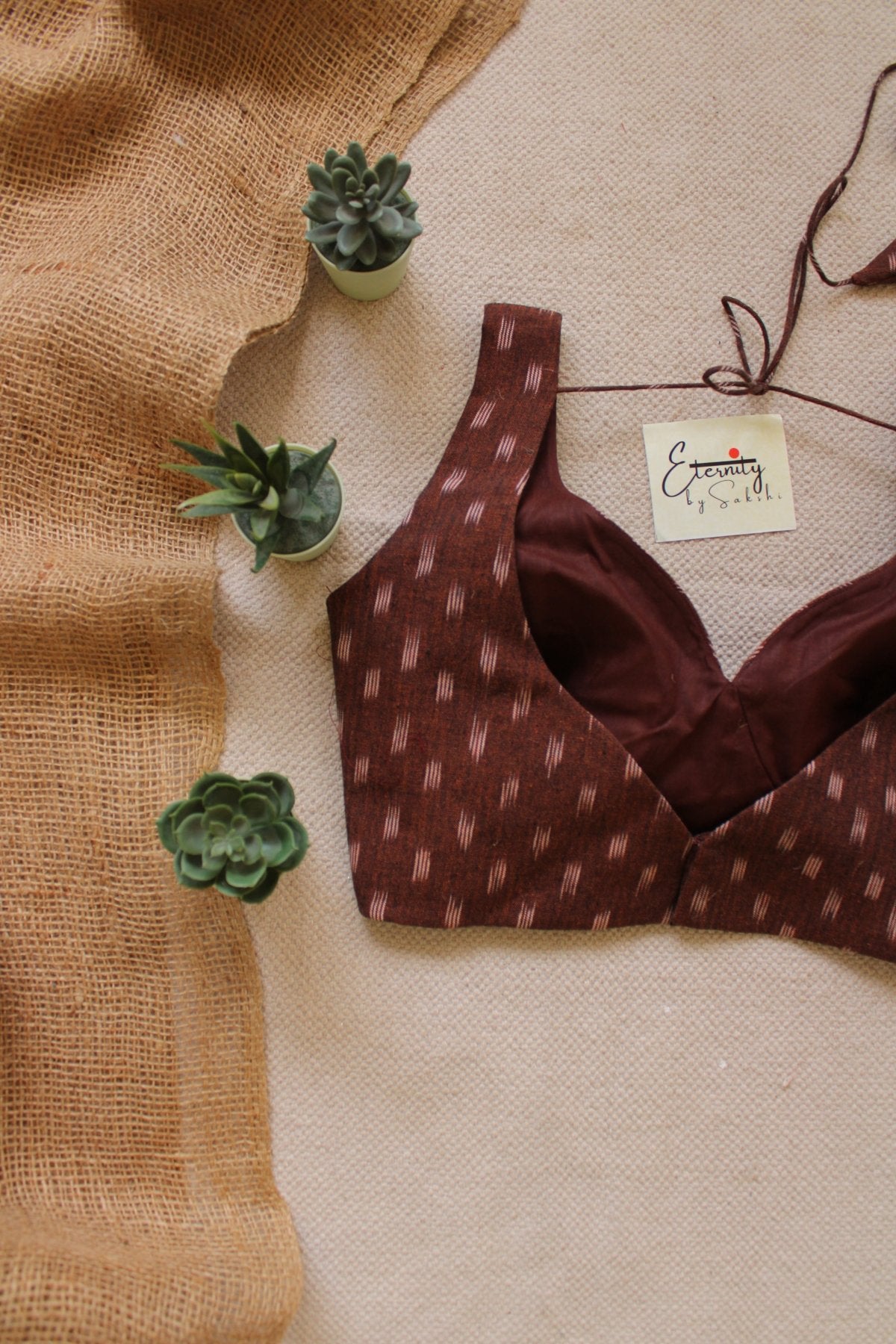 Brown Madhubala Blouse - Eternity by Sakshi