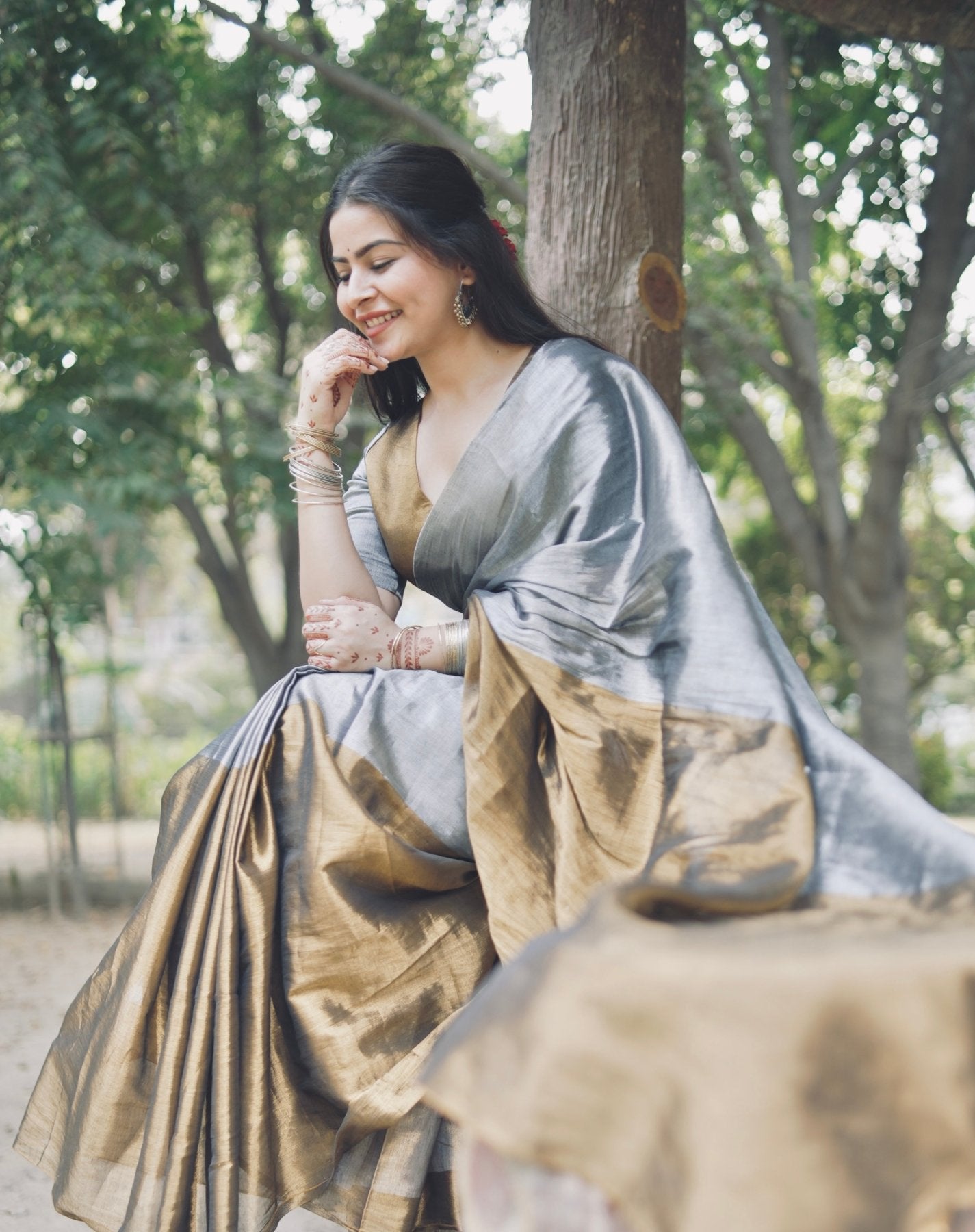 Chandi Sona Saree - Eternity by Sakshi