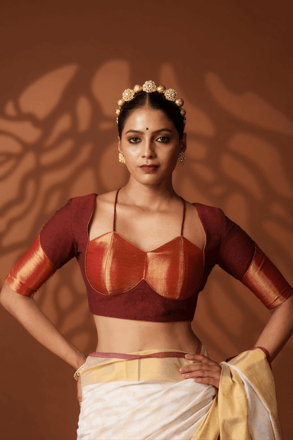 Maroon Glam Blouse