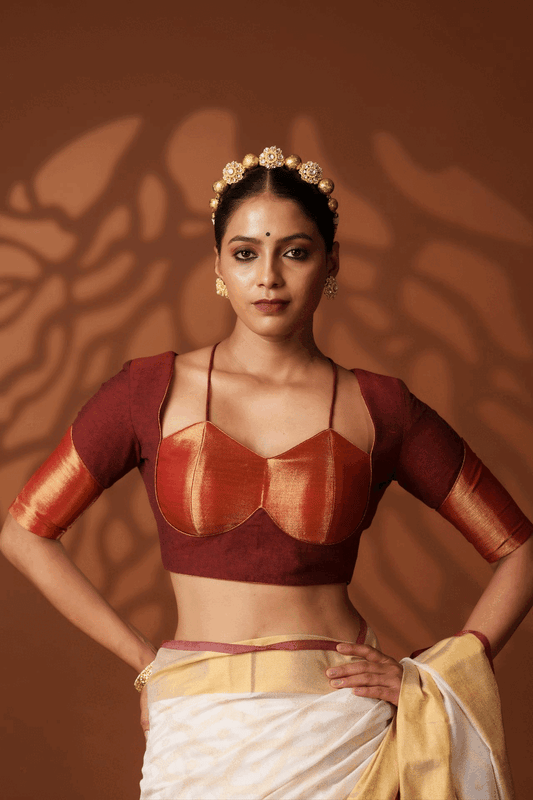 Maroon Glam Blouse