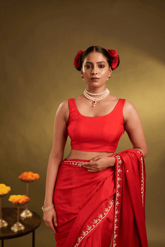 Red Noorie Blouse