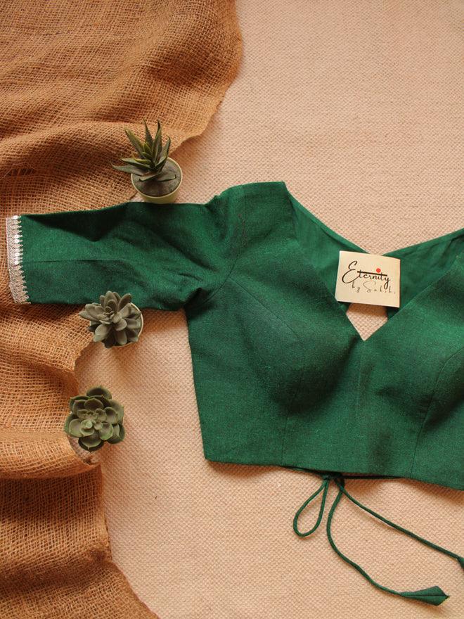 Green Leafy Blouse - Eternity by Sakshi