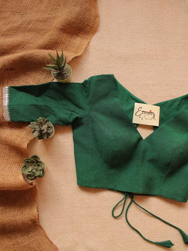 Green Leafy Blouse - Eternity by Sakshi