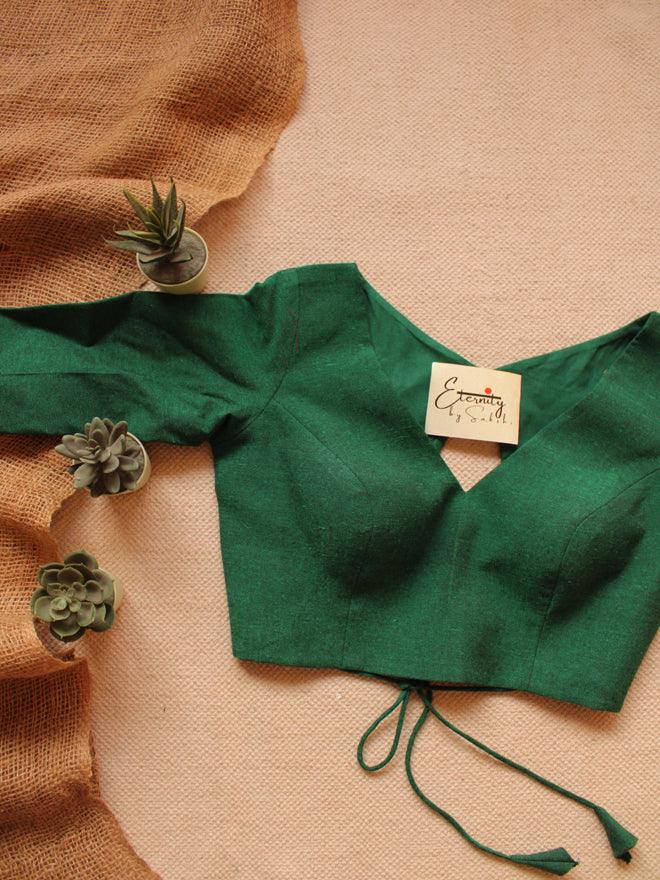 Green Leafy Blouse - Eternity by Sakshi