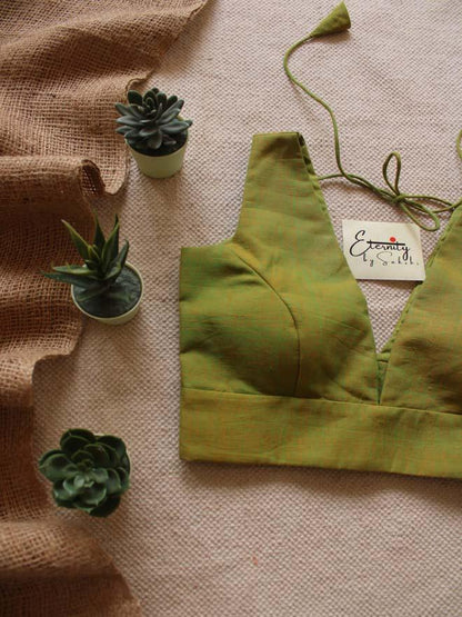 Green Petal Blouse - Eternity by Sakshi