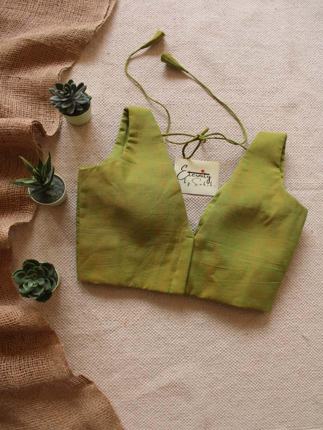 Green Petal Blouse - Eternity by Sakshi