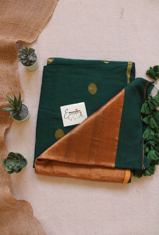 Green Polka Saree - Eternity by Sakshi