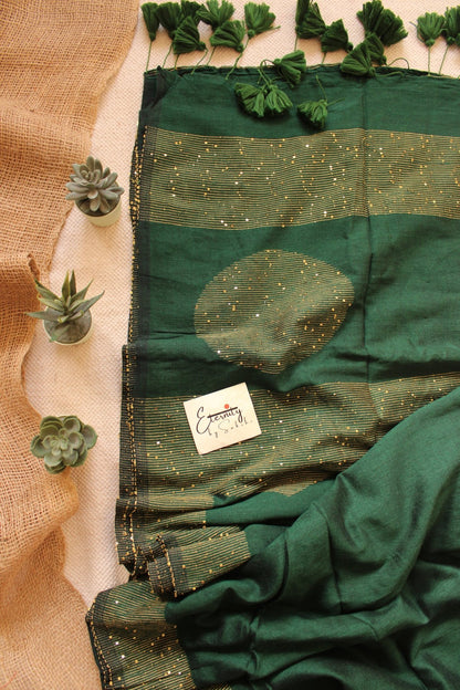 Green Shakti saree - Eternity by Sakshi