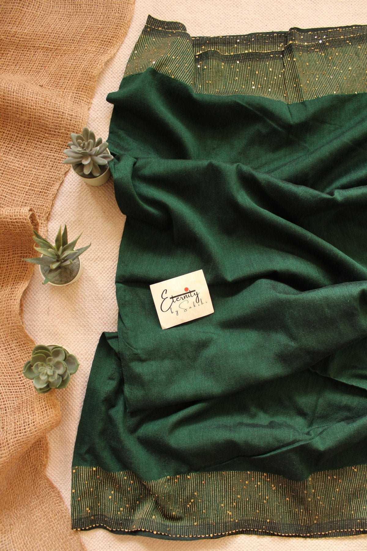 Green Shakti saree - Eternity by Sakshi