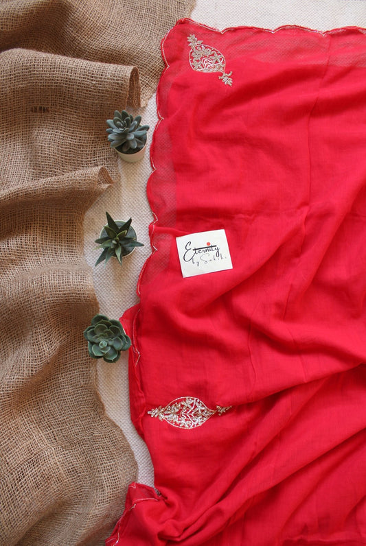 Laal Handwork Noor Saree - Eternity by Sakshi