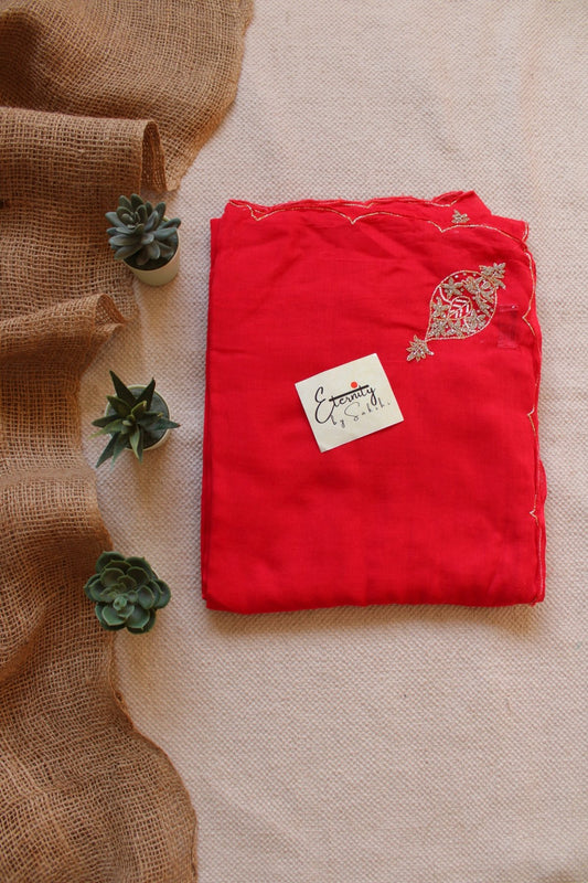 Laal Handwork Noor Saree - Eternity by Sakshi