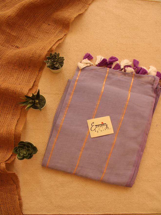 LAVENDER SUTI SAREE - Eternity by Sakshi