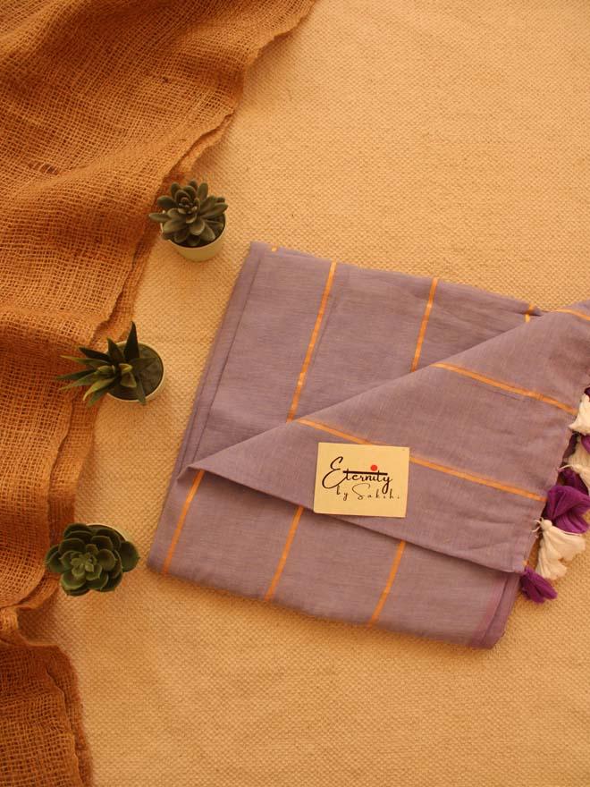 LAVENDER SUTI SAREE - Eternity by Sakshi