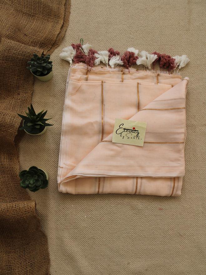 Light Peach SUTI SAREE - Eternity by Sakshi