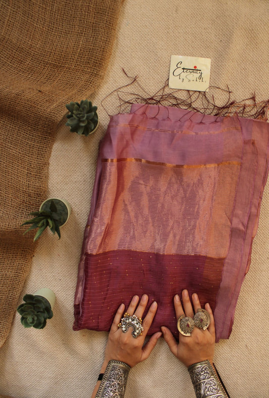 Mauve Raga Resham Saree - Eternity by Sakshi