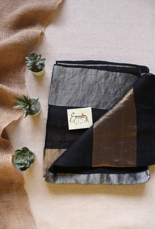 Nayana Black Saree - Eternity by Sakshi